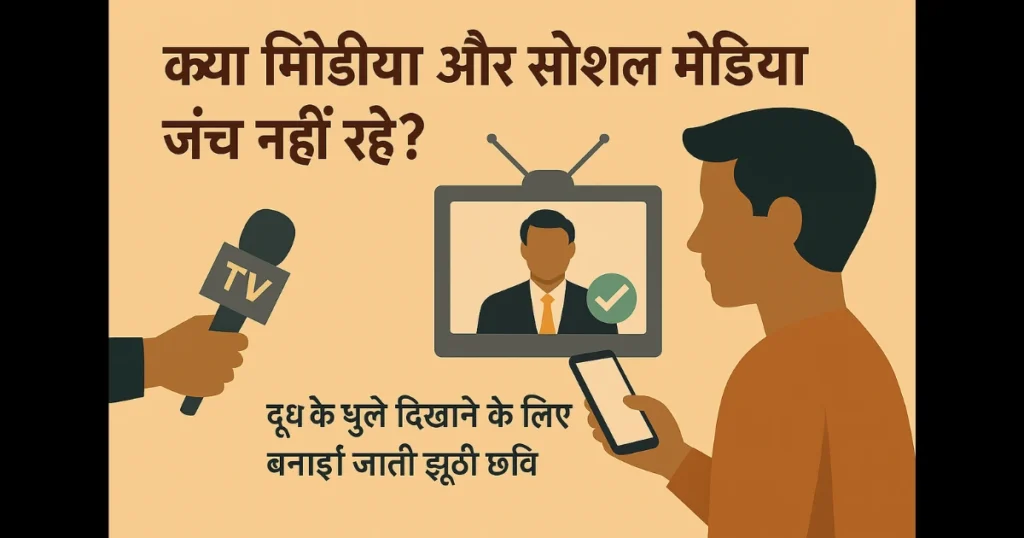 एक भीड़ खड़ी है — सबके चेहरे पर मास्क या पट्टी है, और कोई मुट्ठी भींचे खड़ा है, बाकी सब चुपचाप देख रहे हैं